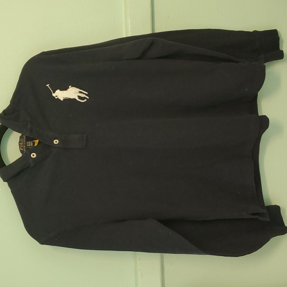 Polo long sleeve hooded SHIRT
